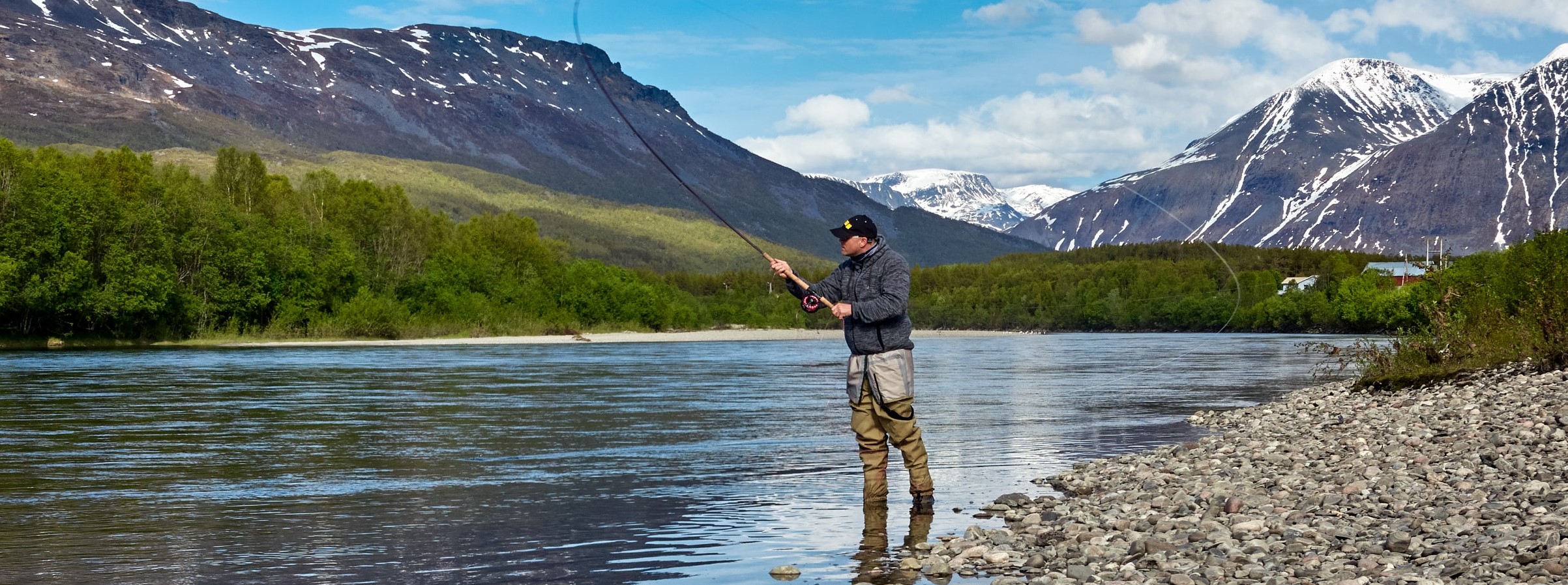 picture of man fishing